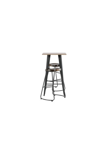 Matgrupp Tempe med Ozark matstolar, 60 × 60 cm