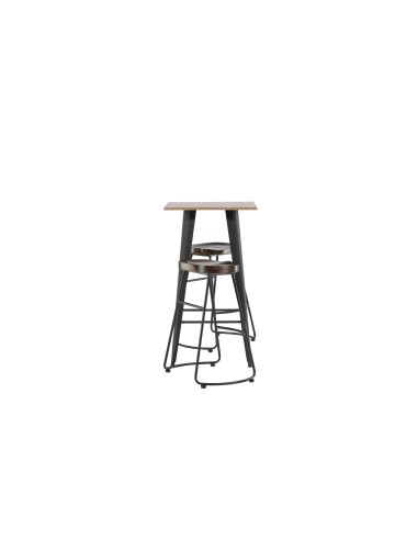 Matgrupp Tempe med Ozark matstolar, 60 × 60 cm