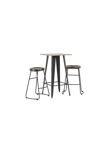 Matgrupp Tempe med Ozark matstolar, 60 × 60 cm