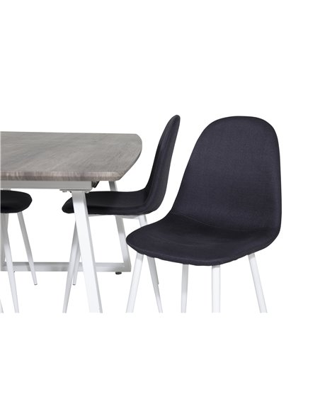 Matgrupp Inca med Polar matstolar, 160 × 85 cm