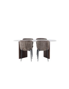 Matgrupp Grönvik med Modesto matstolar, 180 × 90 cm
