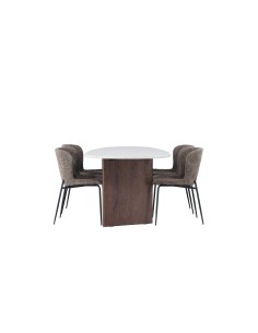 Matgrupp Grönvik med Modesto matstolar, 180 × 90 cm 2