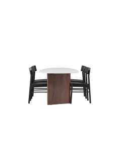 Matgrupp Grönvik med Montros matstolar, 180 × 90 cm 2