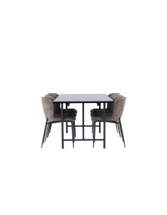 Matgrupp Astrid med Modesto matstolar, 200 × 90 cm 2