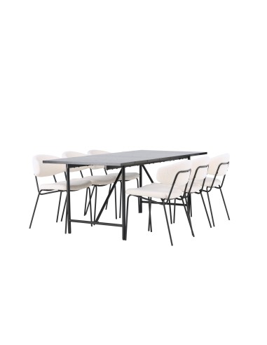 Matgrupp Astrid med Chico matstolar, 200 × 90 cm