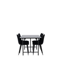Matgrupp Astrid med Polar matstolar, 200 × 90 cm 2