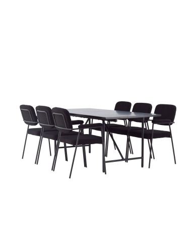 Matgrupp Astrid med Yesterday matstolar, 200 × 90 cm
